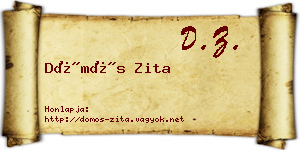 Dömös Zita névjegykártya